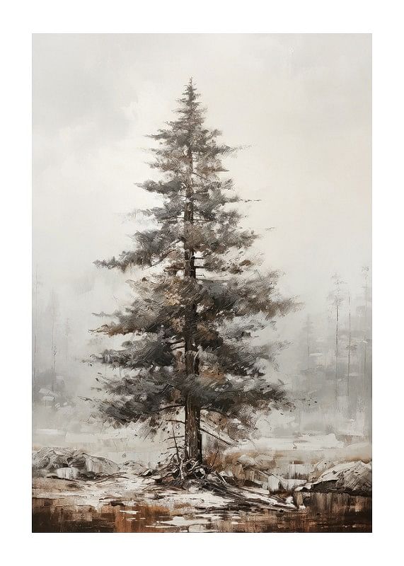 Plagát Solitary Pine