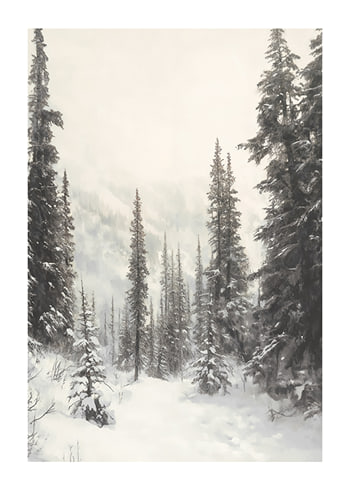Poster Silent Winter Forest Path