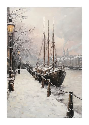 Plakat Winter Harbor Mooring