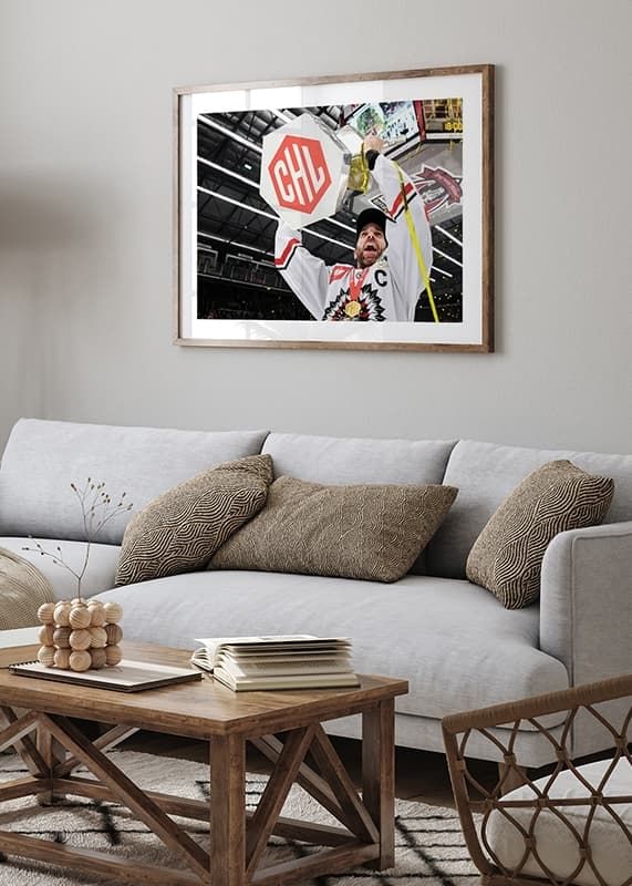 Poster Frölunda HC Joel Lundqvist CHL 2020 crossfade