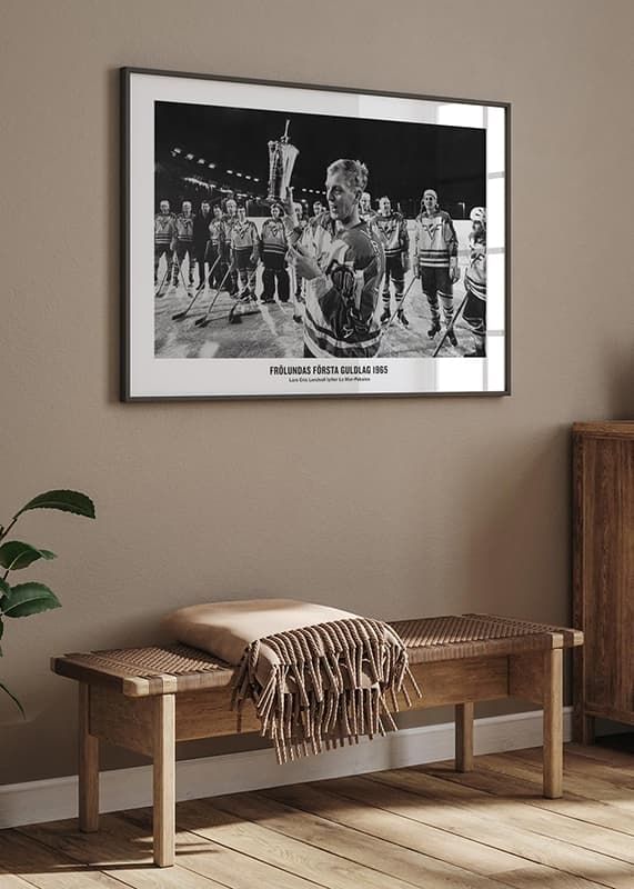 Poster Frölundas Första Guldlag 1965 crossfade
