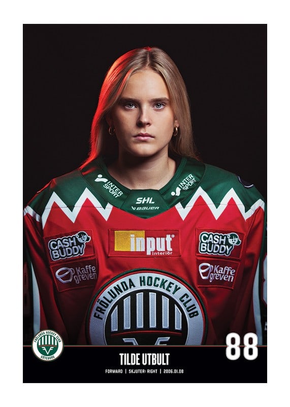 Poster Tilde Utbult #88 Frölunda HC 2023/2024