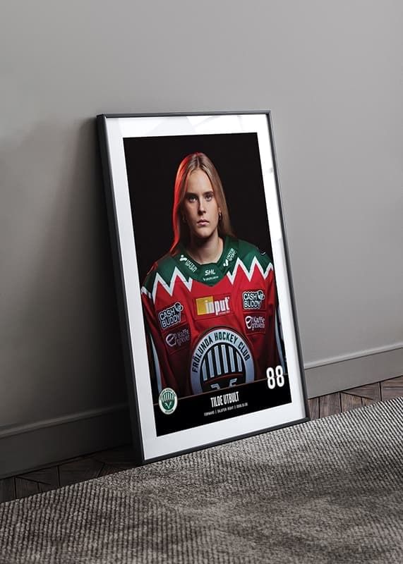 Poster Tilde Utbult #88 Frölunda HC 2023/2024 crossfade