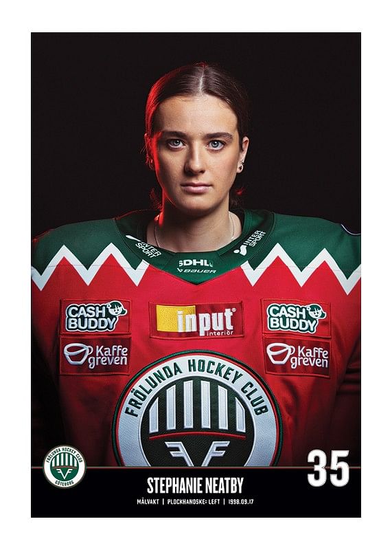 Poster Stephanie Neatby #35 Frölunda HC 2023/2024