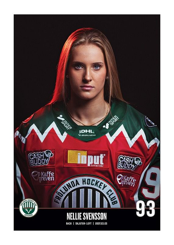Poster Nellie Svensson #93 Frölunda HC 2023/2024