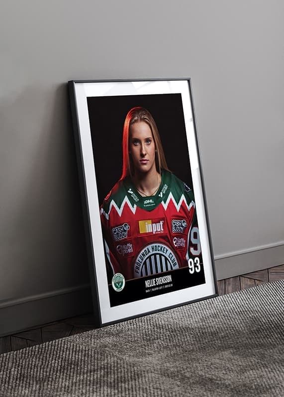 Poster Nellie Svensson #93 Frölunda HC 2023/2024 crossfade