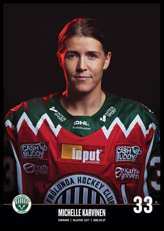 Michelle Karvinen #33 Frölunda HC 2023/2024-12