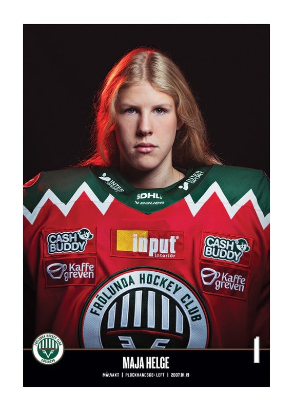 Poster Maja Helge #1 Frölunda HC 2023/2024