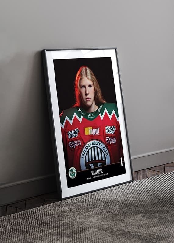 Poster Maja Helge #1 Frölunda HC 2023/2024 crossfade