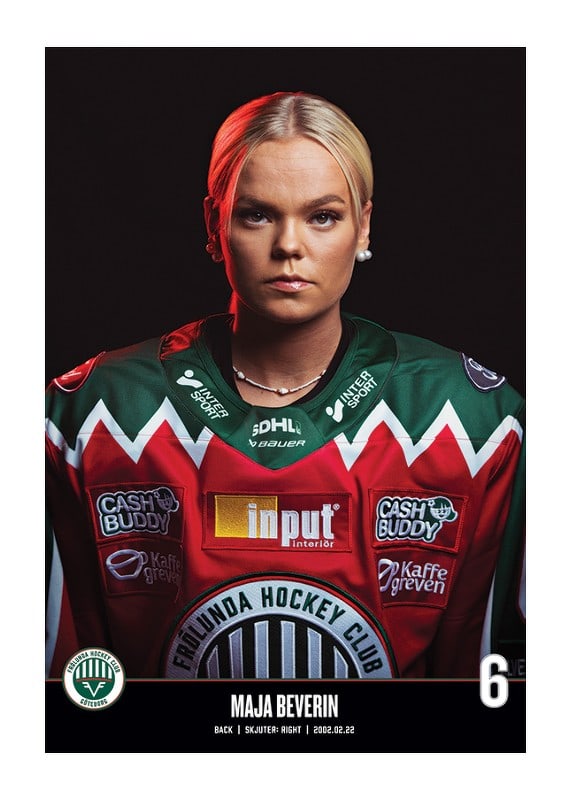 Poster Maja Beverin #6 Frölunda HC 2023/2024