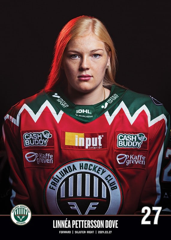 Linnéa Pettersson Dove #27 Frölunda HC 2023/2024-12
