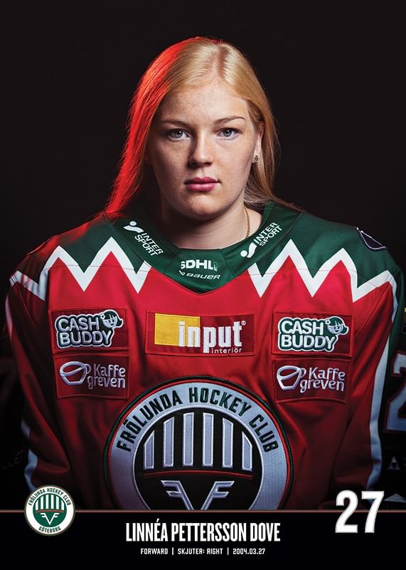 Linnéa Pettersson Dove #27 Frölunda HC 2023/2024-12