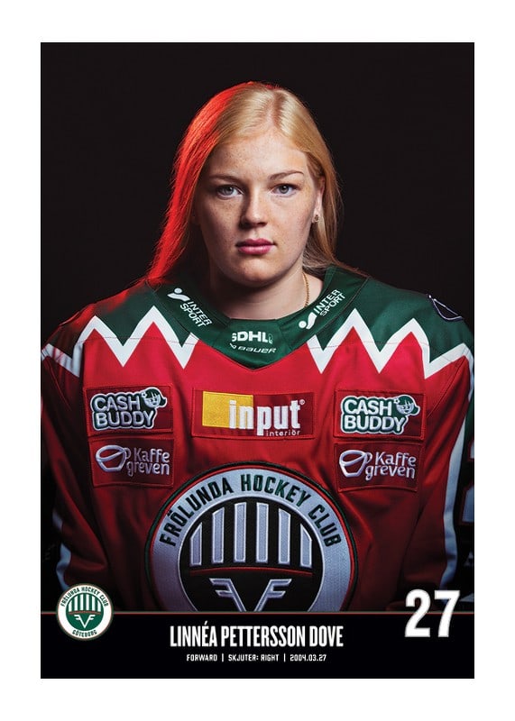 Poster Linnéa Pettersson Dove #27 Frölunda HC 2023/2024