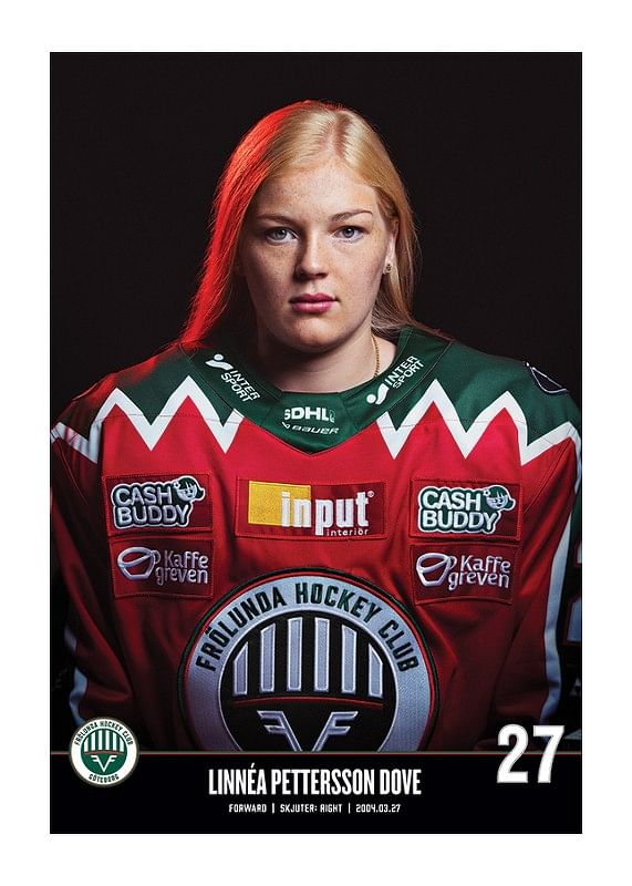 Poster Linnéa Pettersson Dove #27 Frölunda HC 2023/2024