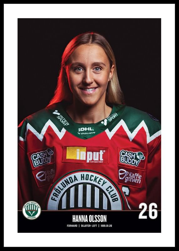 Poster Hanna Olsson #26 Frölunda HC 2023/2024