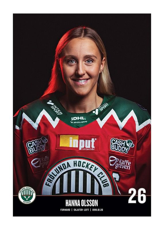 Poster Hanna Olsson #26 Frölunda HC 2023/2024