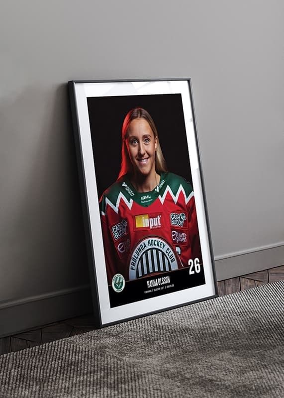 Poster Hanna Olsson #26 Frölunda HC 2023/2024 crossfade