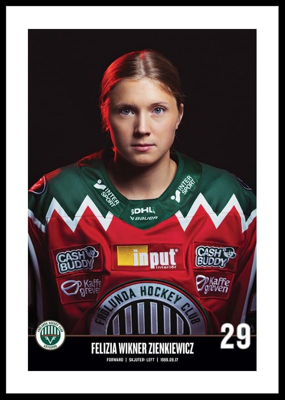 Poster Felizia Wikner Zienkiewicz #29 Frölunda HC 2023/2024