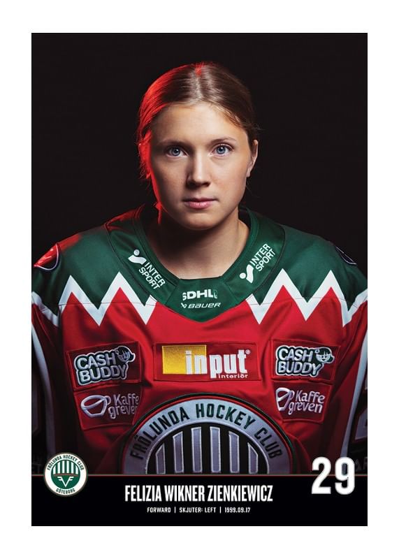Felizia Wikner Zienkiewicz #29 Frölunda HC 2023/2024-12