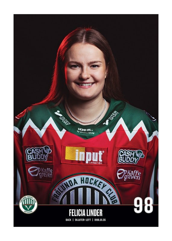 Felicia Linder #98 Frölunda HC 2023/2024-12
