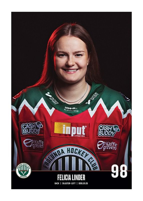 Felicia Linder #98 Frölunda HC 2023/2024-12