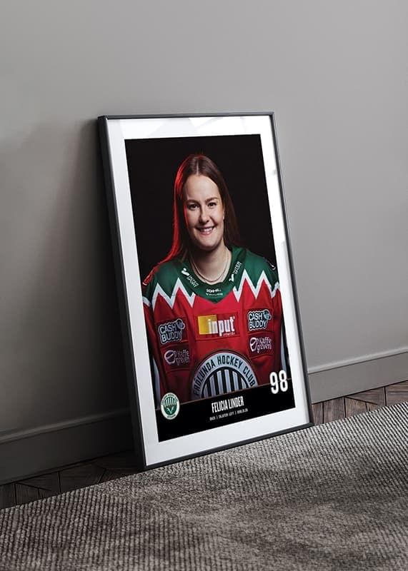 Poster Felicia Linder #98 Frölunda HC 2023/2024 crossfade
