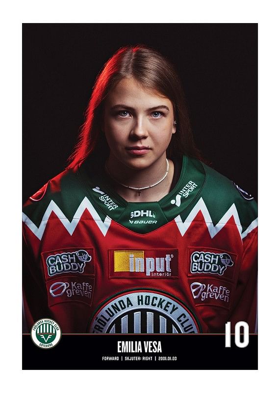 Poster Emilia Vesa #10 Frölunda HC 2023/2024