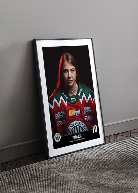 Poster Emilia Vesa #10 Frölunda HC 2023/2024 crossfade