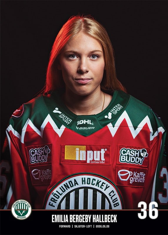 Emilia Bergeby Hallbeck #36 Frölunda HC 2023/2024-12