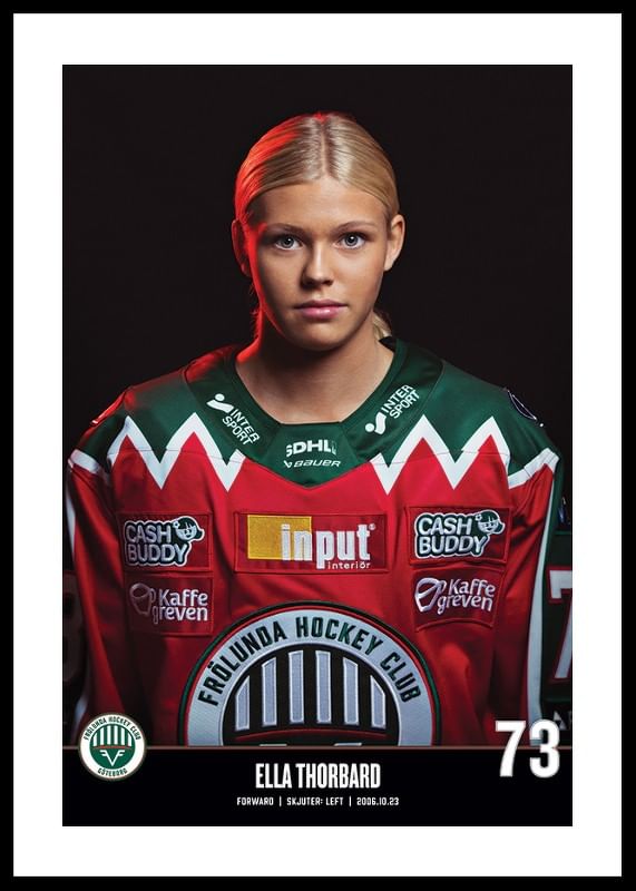Poster Ella Thorbard #73 Frölunda HC 2023/2024