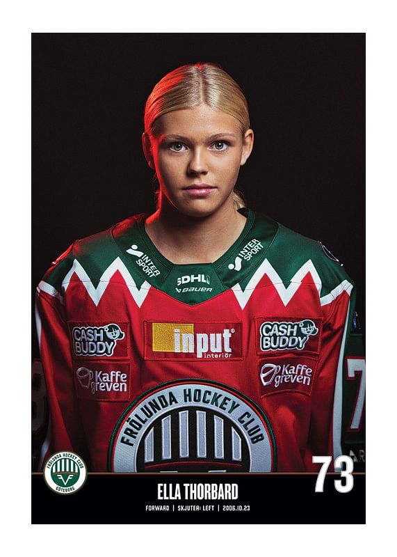 Poster Ella Thorbard #73 Frölunda HC 2023/2024