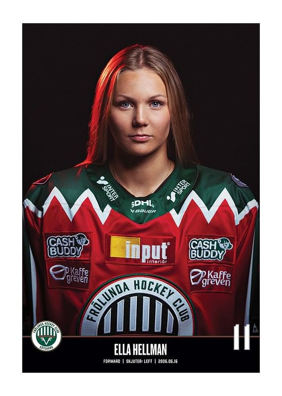 Poster Ella Hellman #11 Frölunda HC 2023/2024