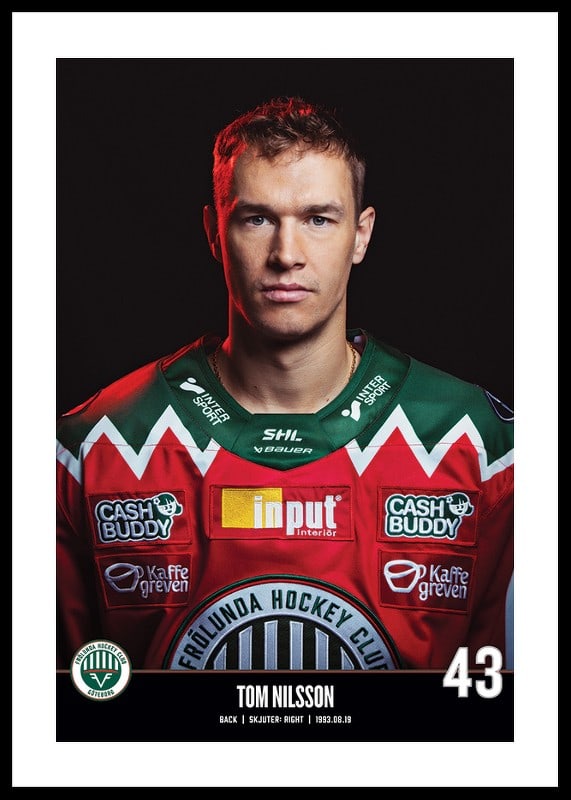 Tom Nilsson #43 Frölunda HC 2023/2024-12