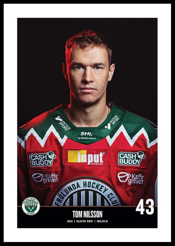 Tom Nilsson #43 Frölunda HC 2023/2024-12