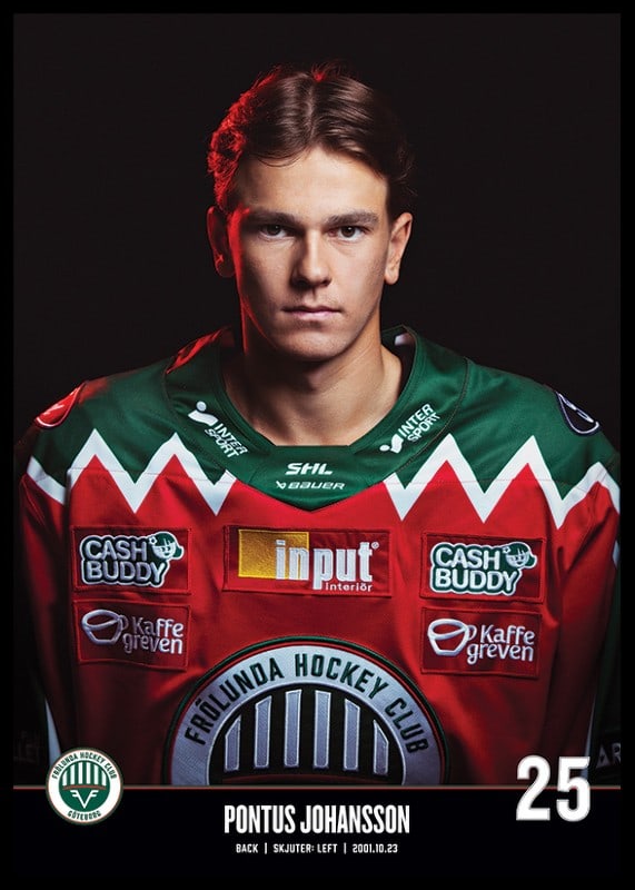 Pontus Johansson #25 Frölunda HC 2023/2024-12