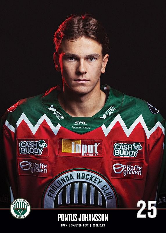 Pontus Johansson #25 Frölunda HC 2023/2024-12