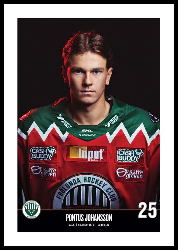 Pontus Johansson #25 Frölunda HC 2023/2024-12