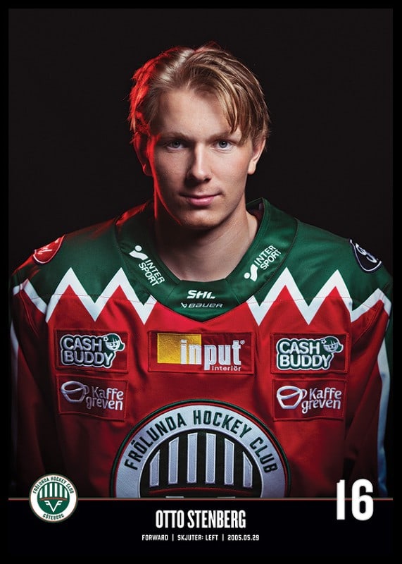 Otto Stenberg #16 Frölunda HC 2023/2024-12