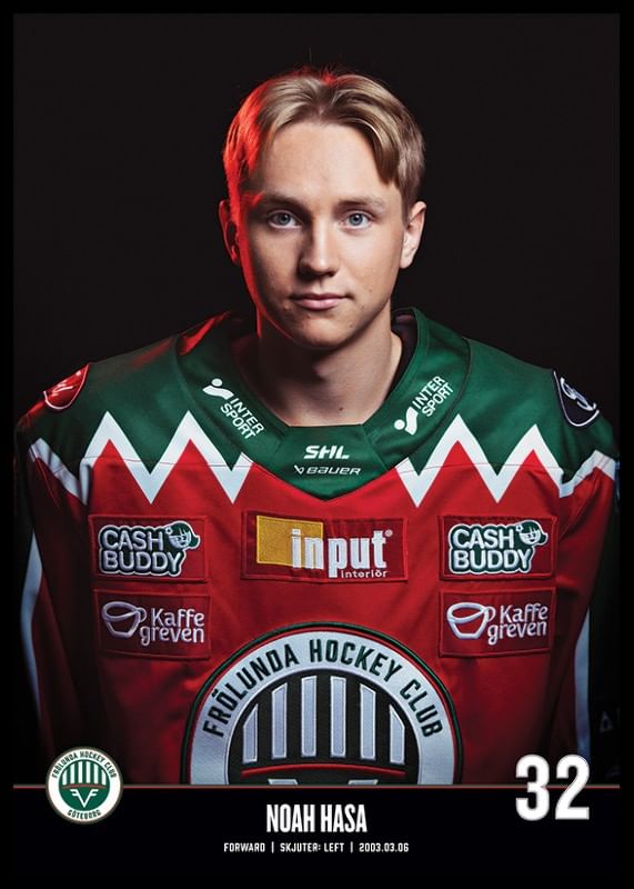 Noah Hasa #32 Frölunda HC 2023/2024-12
