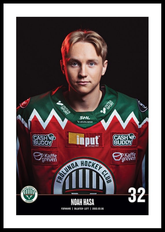 Noah Hasa #32 Frölunda HC 2023/2024-12