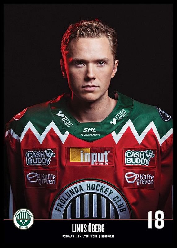 Linus Öberg #18 Frölunda HC 2023/2024-12