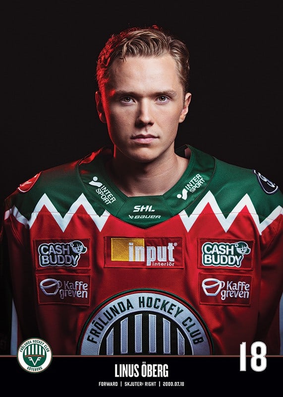 Linus Öberg #18 Frölunda HC 2023/2024-12