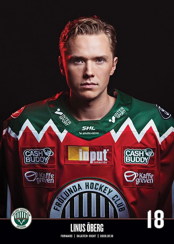 Linus Öberg #18 Frölunda HC 2023/2024-12