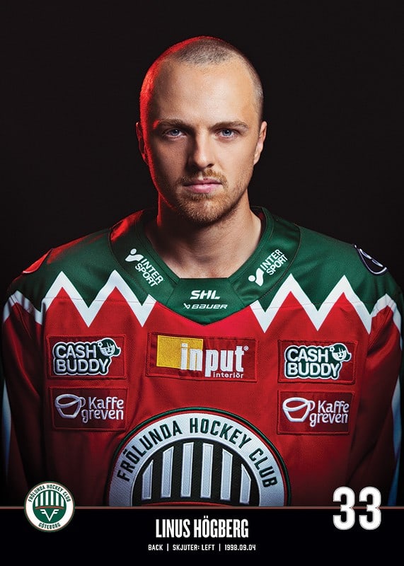 Linus Högberg #33 Frölunda HC 2023/2024-12