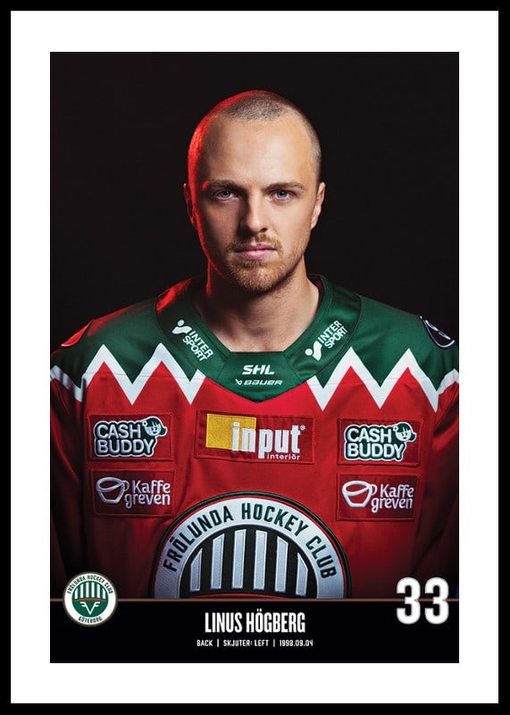 Linus Högberg #33 Frölunda HC 2023/2024-12