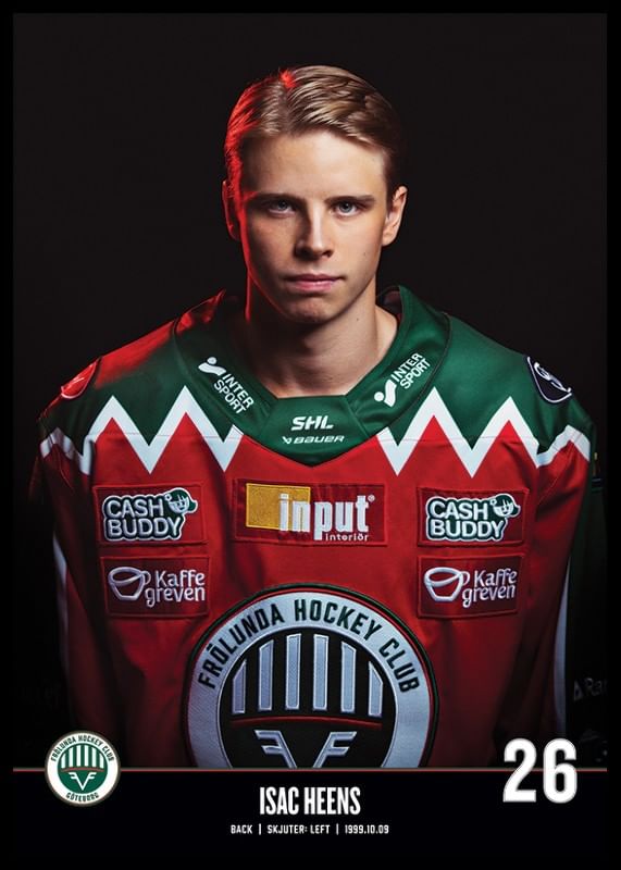 Isac Heens #26 Frölunda HC 2023/2024-12