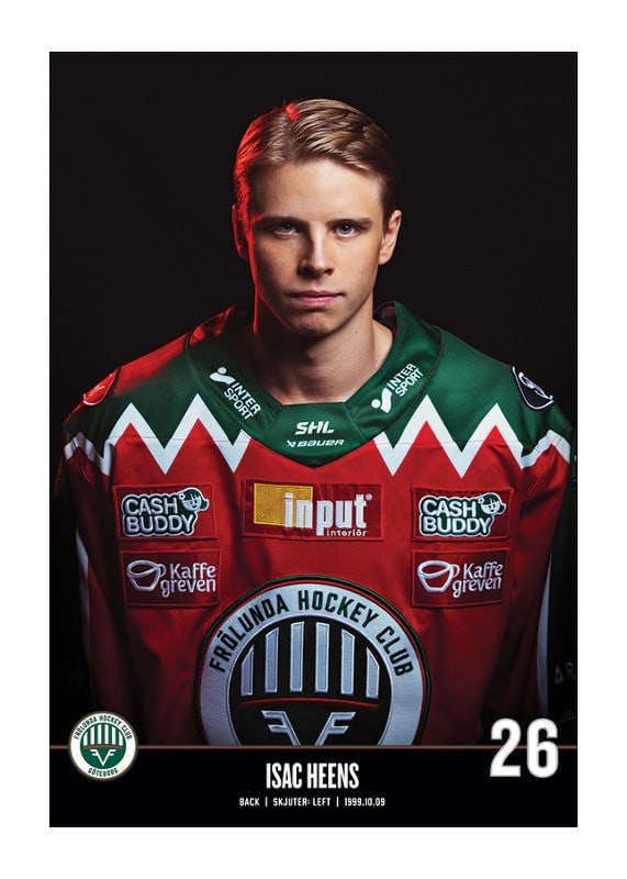 Isac Heens #26 Frölunda HC 2023/2024-12