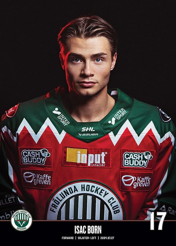 Isac Born #17 Frölunda HC 2023/2024-12