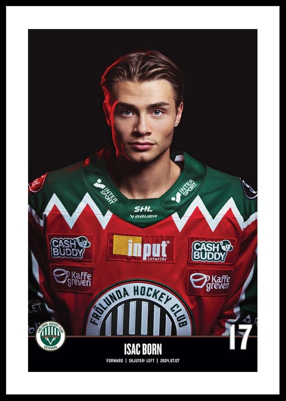 Isac Born #17 Frölunda HC 2023/2024-12