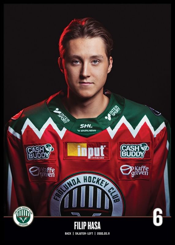Filip Hasa #6 Frölunda HC 2023/2024-12